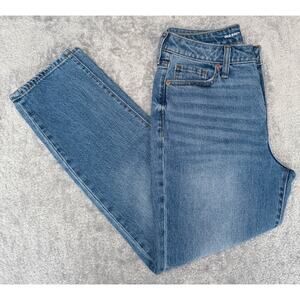 Old Navy OG High Rise Secret Smooth Pockets Straight Blue Jeans Womens 6 NWOT